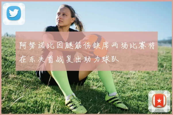 阿努诺比因腿筋伤缺席两场比赛将在东决首战复出助力球队